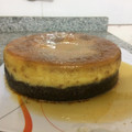 El cooksnap de Yesi Pereyra cuando hizo Chocoflan (brownie-flan).