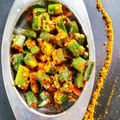 Pinky jain का कुकस्नैप जब उन्होंने मसाला भिंडी (Masala bhindi recipe in Hindi) बनाया था।