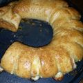 El cooksnap de Valee Nùñez cuando hizo Rosca de jamón y queso.