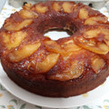 El cooksnap de Daniela Libarona cuando hizo Torta de manzana invertida.