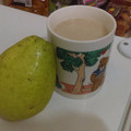 El cooksnap de Luis Soria cuando hizo Atole de guayabas.