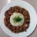 El cooksnap de Pepe López cuando hizo Higaditos de pollo con arroz blanco.