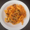 El cooksnap de Mery cuando hizo Pasta con champiñones y cilantro.