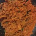 El cooksnap de sofi cuando hizo Chicharrón en salsa roja.