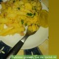 El cooksnap de Noelia Hernandez cuando hizo Revuelto de gramajo.