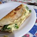 El cooksnap de Camila Blanc cuando hizo Wraps de pollo al limón con vegetales asados.