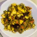 Sarosh Zeeshan's cooksnap of when they made Aloo Methi.