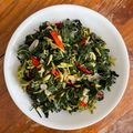 Cooksnap dari Clorinda Kurnia Wibowo untuk resep Tumis bunga pepaya daun singkong teri