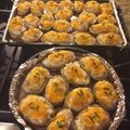 Jessi 's cooksnap of when they made Man's twice baked potatoes.