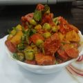 Aruna Thapar's cooksnap of when they made Gajar matar sabji.