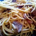 El cooksnap de DelicIANNcook cuando hizo Espaguetis con Champiñones a la crema.