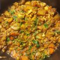 Khadija Hassan's cooksnap of when they made Mix sabzi (alu methi gajar matar bhaji).