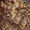 Cooksnap Baen Siti semasa beliau membuat Nasi goreng lada kering.