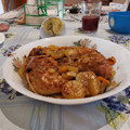 El cooksnap de esther1987 cuando hizo Cuartos traseros de pollo al horno con patatas panaderas.