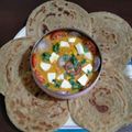 Krupa Vaidya's cooksnap of when they made કોનૅ પનીર સબ્જી વીથ  લચછા પરાઠા(corn paneer and lachha Paratha recipe in Gujarati).
