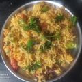 Pinal Patel's cooksnap of when they made વેજ તવા પુલાવ (Veg Tava Pulao Recipe In Gujarati).