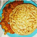 Walies Cuisine 's cooksnap of when they made Pancake with veggie sauce.