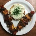 El cooksnap de josuhesanchez cuando hizo Brochetas mixtas.