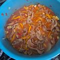 El cooksnap de Marisol cuando hizo Bistec a la mexicana de res con chile jalapeño.