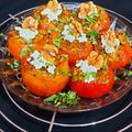 Seema gupta का कुकस्नैप जब उन्होंने स्टफ्ड टोमेटो विद क्रंची वालनट (stuffed tomato with crunchy walnut recipe in Hindi) बनाया था।