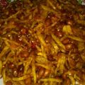 Cooksnap dari Royhan Syahidah untuk resep Kentang goreng kacang pedas manis