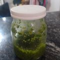 El cooksnap de Vanesa Jesica Bertotto cuando hizo Ajo y perejil para conservar en la heladera.