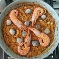 El cooksnap de Montse Campamà Barba cuando hizo Fideua de calamar o sepia.