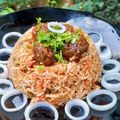 Beena Radia's cooksnap of when they made સેઝવાન મનચુરીયન રાઈસ.