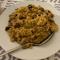 El cooksnap de Silvia cuando hizo Risotto de shiitake.