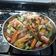 El cooksnap de Claudia Fernanda Cano cuando hizo Wok de verduras salteadas con langostinos.