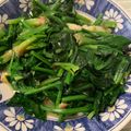 北美牛媽媽 的 蒜炒菠菜 cooksnap