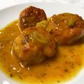 El cooksnap de Cris Abánades cuando hizo Albóndigas de salmón y tahini en salsa de naranja y eneldo.