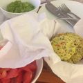 El cooksnap de Florencia Rioseco cuando hizo Arepa con chía.