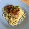 Cooksnap dari Jauharotul Millah untuk resep Chicken Spaghetti Alfredo