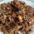 El cooksnap de Vero Robinson cuando hizo Revuelto de morcilla.