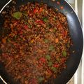 El cooksnap de Maribel cuando hizo Quinoa roja con verduras.