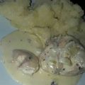 El cooksnap de Sánchez Luciana cuando hizo Pollo con crema y cebolla de verdeo.