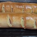 El cooksnap de Yessi Gallo cuando hizo Pan de manteca relleno de jamón y queso. Ideal para el mate 😋👌.
