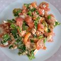 El cooksnap de Zaira cuando hizo Pipirrana de Jaén.