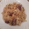 El cooksnap de @cocina_en_casa.cs cuando hizo Arroz con salchichas y tortilla.