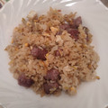 El cooksnap de @cocina_en_casa.cs cuando hizo Arroz con salchichas y tortilla.