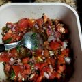 El cooksnap de Ana Laura Navas Aiub cuando hizo Salsa Criolla.