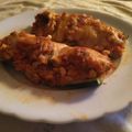 El cooksnap de Marian Delgado Tello cuando hizo Calabacín relleno de atún.