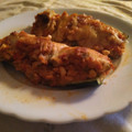 El cooksnap de Marian Delgado Tello cuando hizo Calabacín relleno de atún.