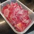 El cooksnap de Nati Minassian cuando hizo Gomitas de gelatina de durazno y cereza.