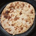 Nida Zaheer's cooksnap of when they made Aaloo ka paratha.