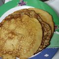 El cooksnap de Day Aragon P cuando hizo Panqueques de banano, granola y miel.