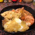 El cooksnap de Yolanda cuando hizo Merluza con gambas en salsa.