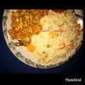 Rafeeah Zirkarnain's cooksnap of when they made Fried Couscous (Mixed With Minced Meat) And Coleslaw.