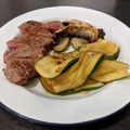 Philip Pantelides's cooksnap of when they made Insalata di zucchine alla griglia grilled courgette salad.